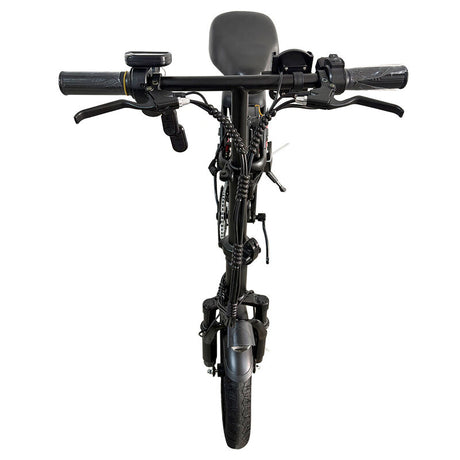 Black Adult 1000W Electric Bike Foldable E Bicycle Mountain E Bikes 14" 3 Speed 50km/h EBIKE-002 - Machter