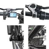 1500W EBike 60KM/H Electric Bike 20" Fold Protable Commuter Bicycle EBIKE-004-Accessories - Machter