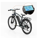 Black Adult Electric Bike 26'' 1500W Brushless Motor EBike Off Road 7 Speed Mountain Ebike EBIKE-005 - Machter