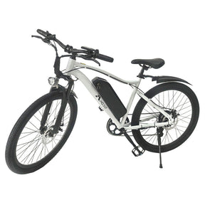 White 1500W Electric Bike 26'' E-MTB 48V Ebike Adult off Road City Bicycle Commuter EBIKE-006 - Machter