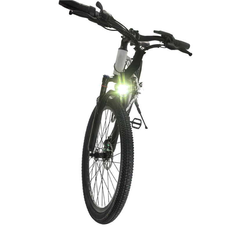 White 1500W Electric Bike 26'' E-MTB 48V Ebike Adult off Road City Bicycle Commuter EBIKE-006 - Machter