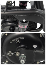 Black Electric Scooter With Seat Foldable Motorised Adults EScooter Commuter EBIKE-007 - Machter