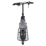 Black Electric Scooter With Seat Foldable Motorised Adults EScooter Commuter EBIKE-007 - Machter