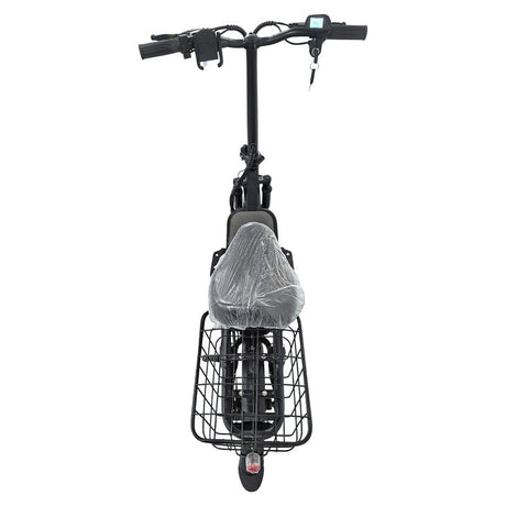 Black Electric Scooter With Seat Foldable Motorised Adults EScooter Commuter EBIKE-007 - Machter