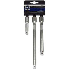 Socket Extension Bar Set 3 Piece 3/8" Drive 3, 6, 8" - Tool King
