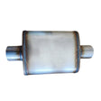 3" Megapower Straight Through 409 Stainless Steel Muffler Centre In / Out 14x9x4 ECC-001 - Machter