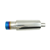 3.5" HKS 2" Inlet Cannon Exhaust Muffler Polished/Blued Tip Inspired - Machter