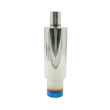 3.5" HKS 2" Inlet Cannon Exhaust Muffler Polished/Blued Tip Inspired ECC-002 - Machter