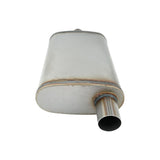 2" Inch 50mm Sports Exhaust Muffler Centre/ Offset 4" x 9" x 14" Stainless Steel - Machter