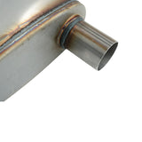 2" Inch 50mm Sports Exhaust Muffler Centre/ Offset 4" x 9" x 14" Stainless Steel - Machter