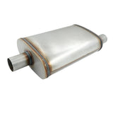 2" Inch 50mm Sports Exhaust Muffler Centre/ Offset 4" x 9" x 14" Stainless Steel ECC-005 - Machter