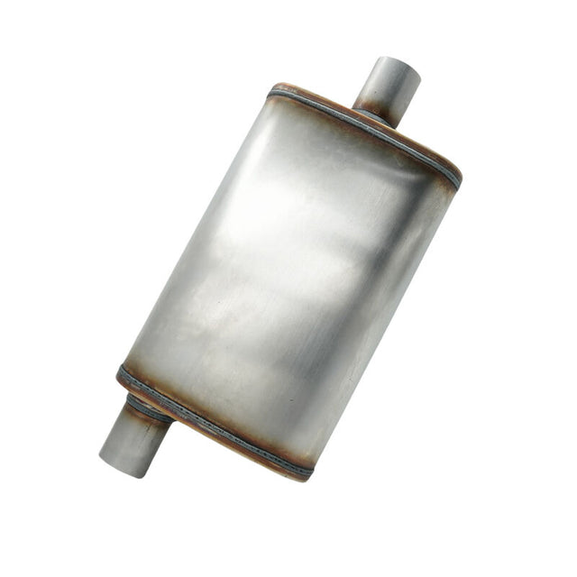 2" Inch 50mm Sports Exhaust Muffler Centre/ Offset 4" x 9" x 14" Stainless Steel - Machter