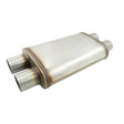 2.5" Twin in/out Stainless Steel Cross Over X-Pipe Muffler Exhaust ECC-006 - Machter