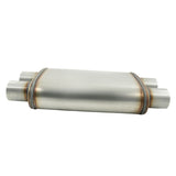 2.5" Twin in/out Stainless Steel Cross Over X-Pipe Muffler Exhaust ECC-006 - Machter