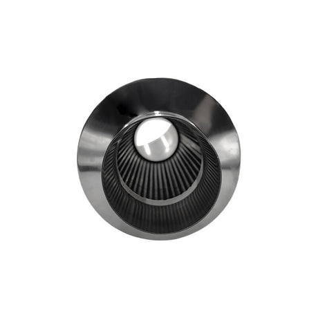 Polished Tip Exhaust Muffler Cannon 480mm Length 3" Inlet 4" Outlet - Machter