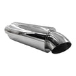 Polished Tip Exhaust Muffler Cannon 480mm Length 3" Inlet 4" Outlet - Machter