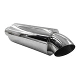 Polished Tip Exhaust Muffler Cannon 480mm Length 3" Inlet 4" Outlet - Machter
