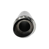 Polished Tip Exhaust Muffler Cannon 480mm Length 3" Inlet 4" Outlet - Machter