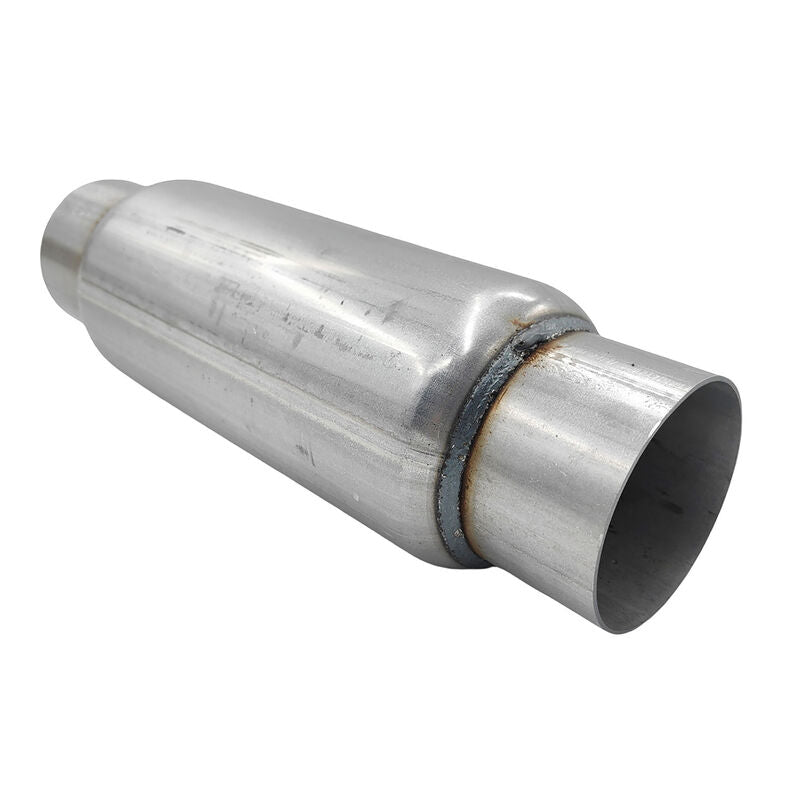3" Exhaust Hotdog Resonator Muffler Glass Pack 9" Long High Flow - Machter