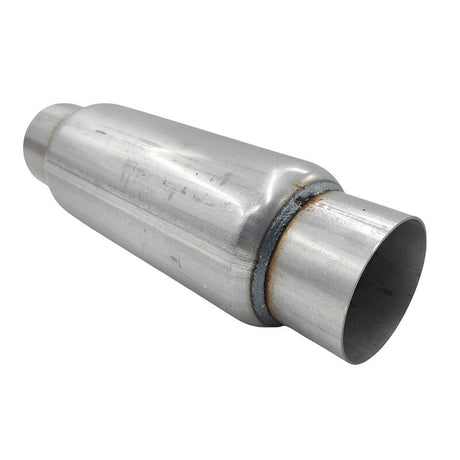 3" Exhaust Hotdog Resonator Muffler Glass Pack 9" Long High Flow - Machter