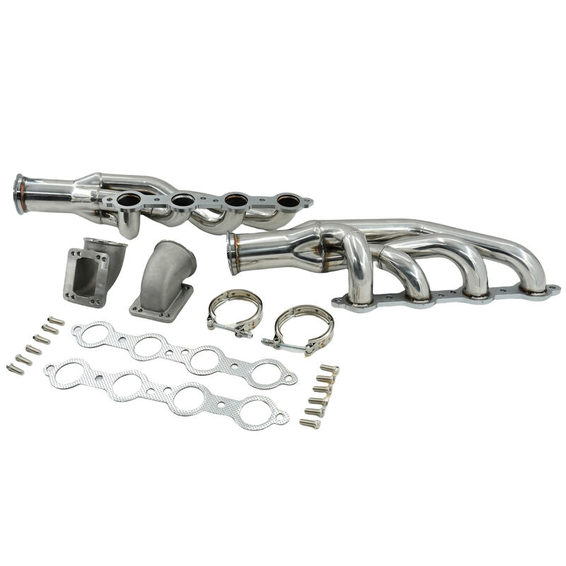 Turbo Manifold Header+Elbow Fit For Chevrolet Small Block V8 LS1 LS6 LSX Camaro Corvette For GM Cadillac CTS - Machter