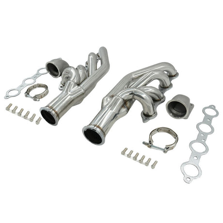 Turbo Manifold Header+Elbow Fit For Chevrolet Small Block V8 LS1 LS6 LSX Camaro Corvette For GM Cadillac CTS - Machter