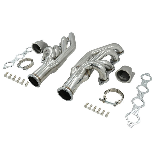 Turbo Manifold Header+Elbow Fit For Chevrolet Small Block V8 LS1 LS6 LSX Camaro Corvette For GM Cadillac CTS ECC-LS002 - Machter