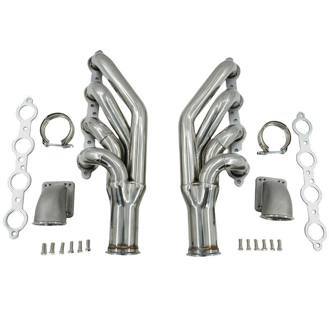 Turbo Manifold Header+Elbow Fit For Chevrolet Small Block V8 LS1 LS6 LSX Camaro Corvette For GM Cadillac CTS - Machter