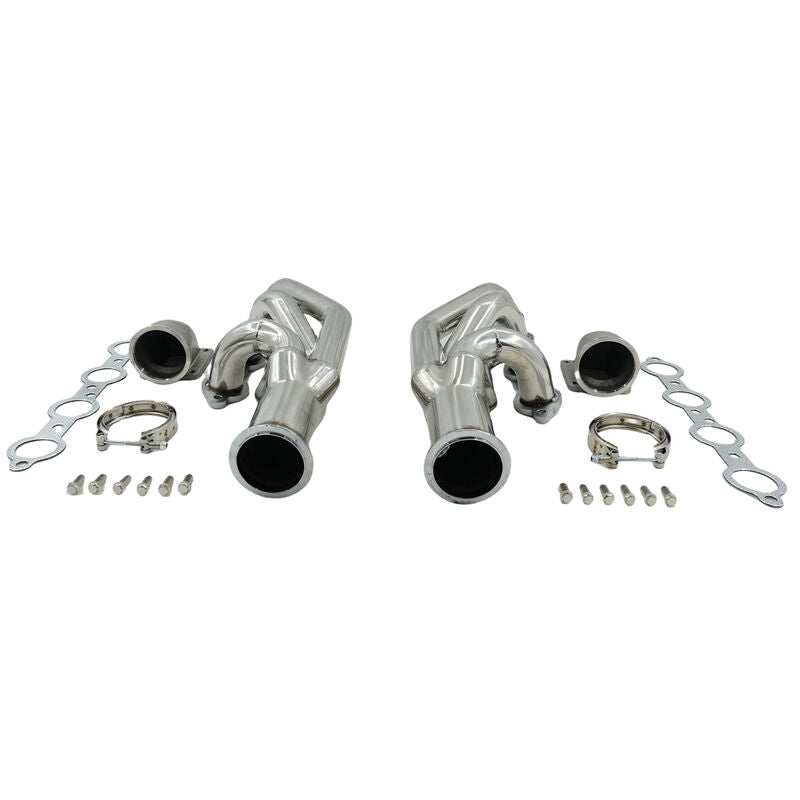 Turbo Manifold Header+Elbow Fit For Chevrolet Small Block V8 LS1 LS6 LSX Camaro Corvette For GM Cadillac CTS ECC-LS002 - Machter