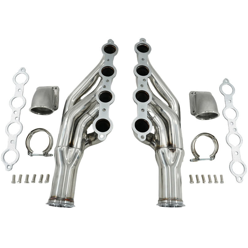 Turbo Manifold Header+Elbow Fit For Chevrolet Small Block V8 LS1 LS6 LSX Camaro Corvette For GM Cadillac CTS - Machter