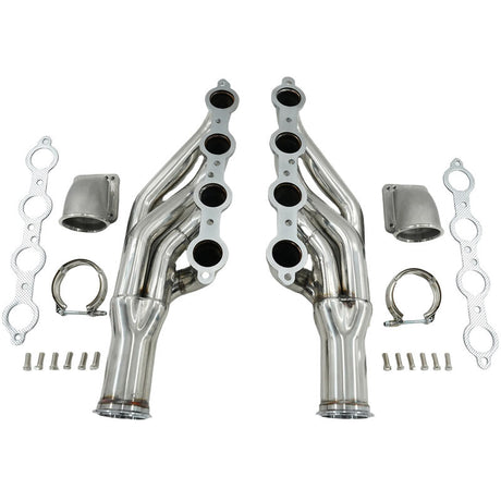 Turbo Manifold Header+Elbow Fit For Chevrolet Small Block V8 LS1 LS6 LSX Camaro Corvette For GM Cadillac CTS - Machter