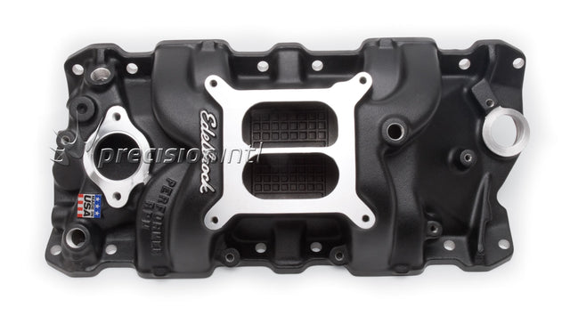 Performer RPM Intake Manifold Each SB Chev 262 - 400 V8 Black ED71013 - Edelbrock - Inlet & Intake Manifolds - Edelbrock