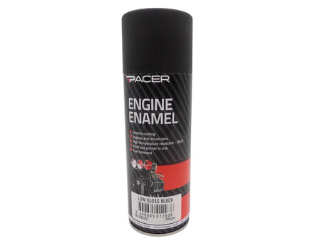 Engine Enamel Paint LOW Gloss Black EELGB300 - Pacer