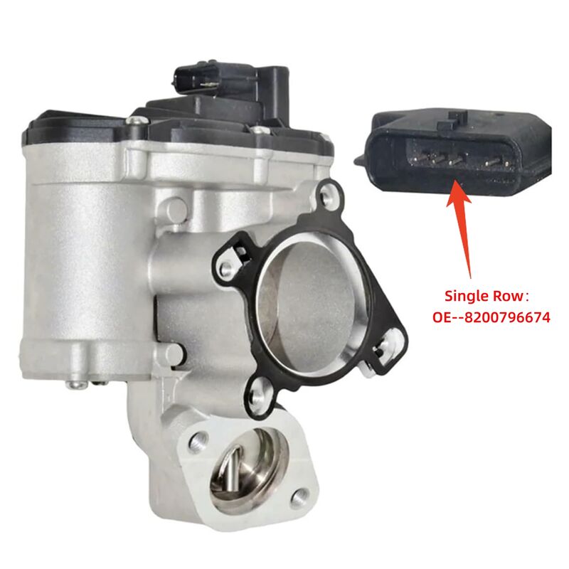 Single Row Pin EGR Valve Fit For Renault Koleos Megane Opel Vauxhall Nissan NV400 Primastar Qashqai X-Trail T31 T32 2006-ON 8200796674 - Machter