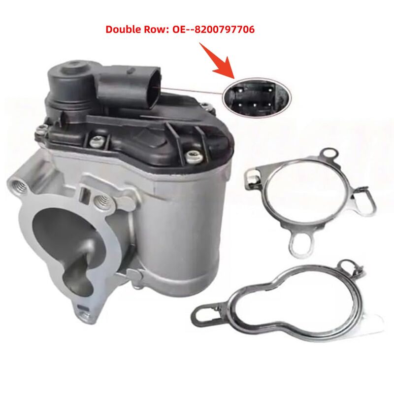 Double Rows Pin EGR Valve Fit For Nissan Qashqai J10 X-Trail T31 Primastar 2.0L M9R 2007-ON 8200797706 - Machter