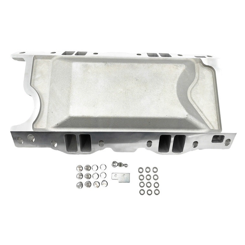 Engine Intake Manifold Dual Plane Silver Fit For Small Block Chrysler 318 340 360 - Machter