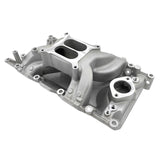 Engine Intake Manifold Dual Plane Silver Fit For Small Block Chrysler 318 340 360 - Machter