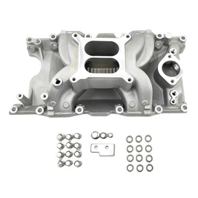 Engine Intake Manifold Dual Plane Silver Fit For Small Block Chrysler 318 340 360 EIM-CRS001 - Machter