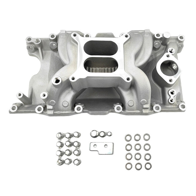 Engine Intake Manifold Dual Plane Silver Fit For Small Block Chrysler 318 340 360 EIM-CRS001 - Machter