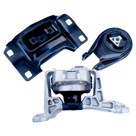 3 Pieces Engine Mount Kit Petrol Fit For Mazda 3 2.0L MZR BK BL Rear 2004-ON For Ford Focus LS LT LV LW 2.0L 2005-2011 - Machter