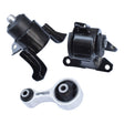 Engine Mount Set Fit For Mazda 6 02-1/08 2.3L A/M Auto Manual Left + Right + Rear 3pcs EMASM-MA002 - Machter
