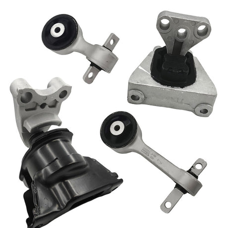4 Pieces Engine Mount Left+Right+Upper+Lower Fit For Honda Civic FD 1.8L 4Cyl R18A1 Engine 02/2006-01/2012 - Machter