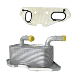 Engine Oil Cooler With Gasket Fit For Audi A4 B6 B7 A5 A6 C6 C7 A7 A8 Q5 Q7 4L Petrol 2004-2018 06E117021G 06E117021L EOC-AU011 - Machter