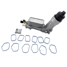 Oil Cooler Filter Adapter Housing Assembly With Gaskets Fit For Dodge Journey For Jeep Cherokee Grand Cherokee Wrangler 68596317AB EOC-JP004 - Machter