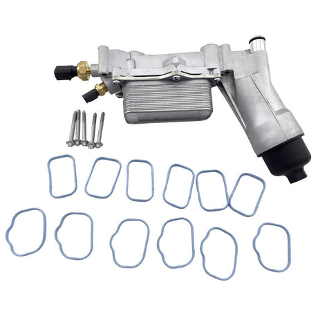Oil Cooler Filter Adapter Housing Assembly With Gaskets Fit For Dodge Journey For Jeep Cherokee Grand Cherokee Wrangler 68596317AB EOC-JP004 - Machter