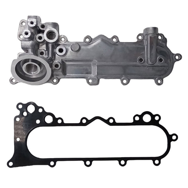 Oil Cooler Cover With Gasket Fit For Toyota LandCruiser HDJ78 HZJ80 HDJ100 Coaster HDB50 HZB70 1572117012 EOC-TA008 - Machter