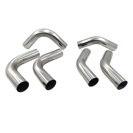 6 Pieces 3" Inch 76mm Exhaust Pipe Mandrel Bend Mild Steel 45 Degree & 90 Degree Bends - Machter