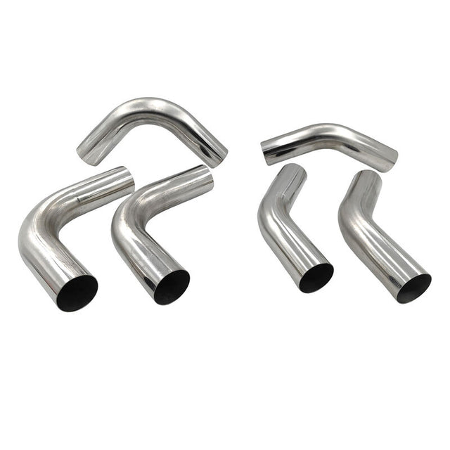 6 Pieces 3" Inch 76mm Exhaust Pipe Mandrel Bend Mild Steel 45 Degree & 90 Degree Bends - Machter