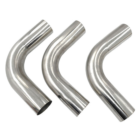 6 Pieces 3" Inch 76mm Exhaust Pipe Mandrel Bend Mild Steel 45 Degree & 90 Degree Bends - Machter