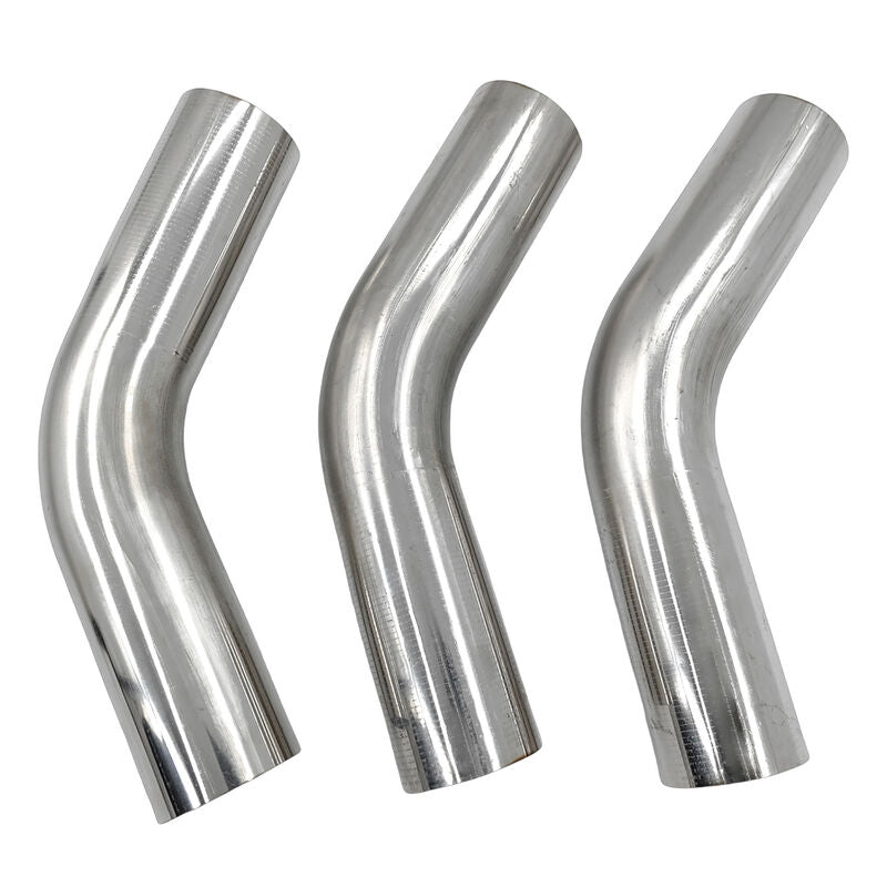 6 Pieces 3" Inch 76mm Exhaust Pipe Mandrel Bend Mild Steel 45 Degree & 90 Degree Bends - Machter